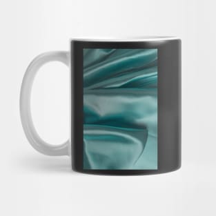 Smooth elegant emerald silk can use as wedding background. Retro style Mug